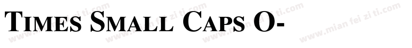 Times Small Caps O字体转换